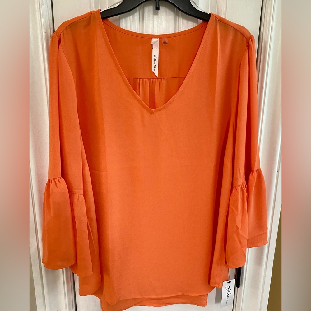 New Ny Collection V Neck Tunic Extra Long Back PP24”